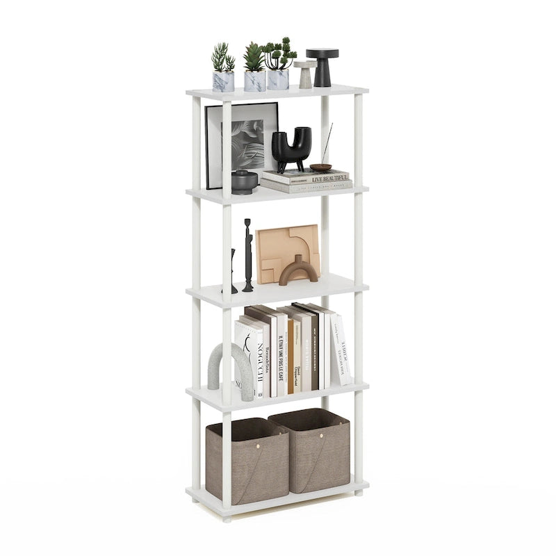 Étagère de présentation polyvalente à 5 niveaux Turn-N-Tube de Furinno