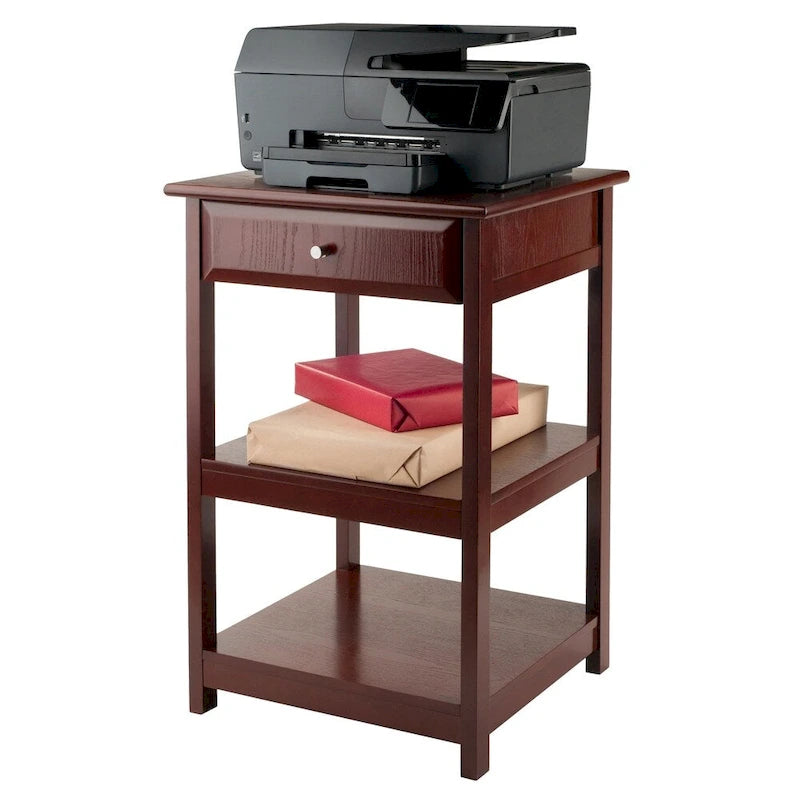 Table d'imprimante Bertha en noyer Porch & Den