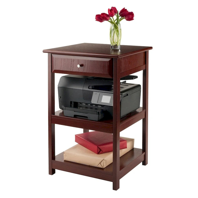 Table d'imprimante Bertha en noyer Porch & Den