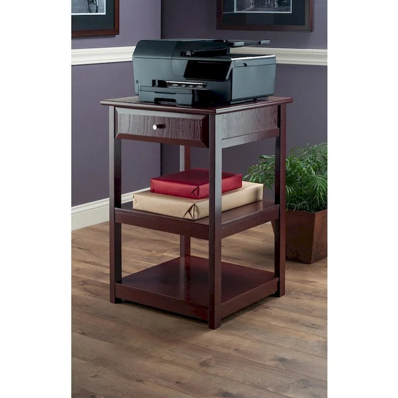 Table d'imprimante Bertha en noyer Porch & Den