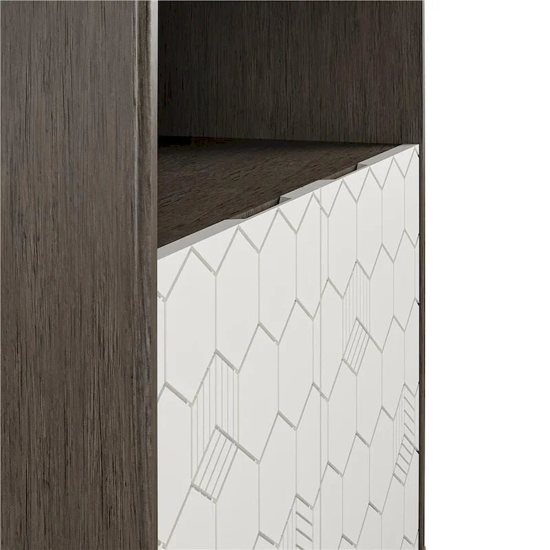 CosmoLiving by Cosmopolitan Armoire de Rangement Olivia Grise