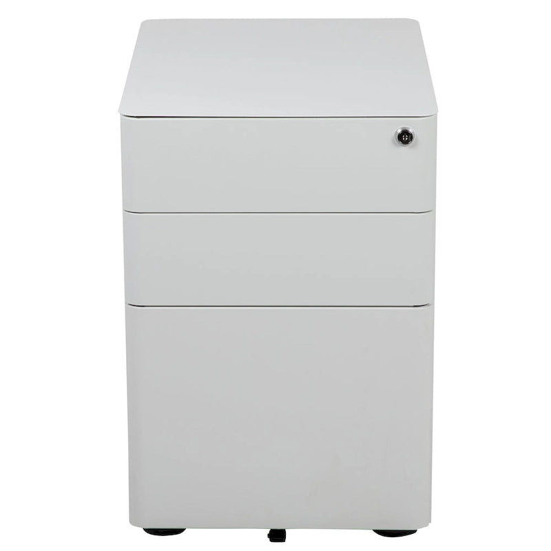 Meuble de rangement à tiroirs verrouillables moderne sur roulettes