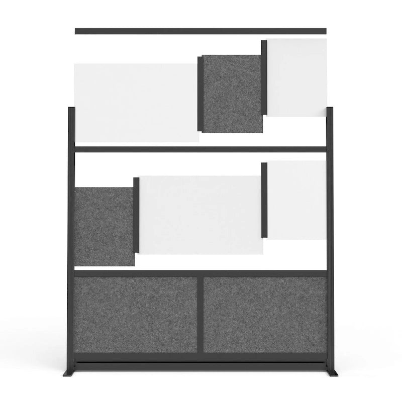 Système de Cloison Modulaire - Cadre Noir - Cloison d'Extension 70 x 70