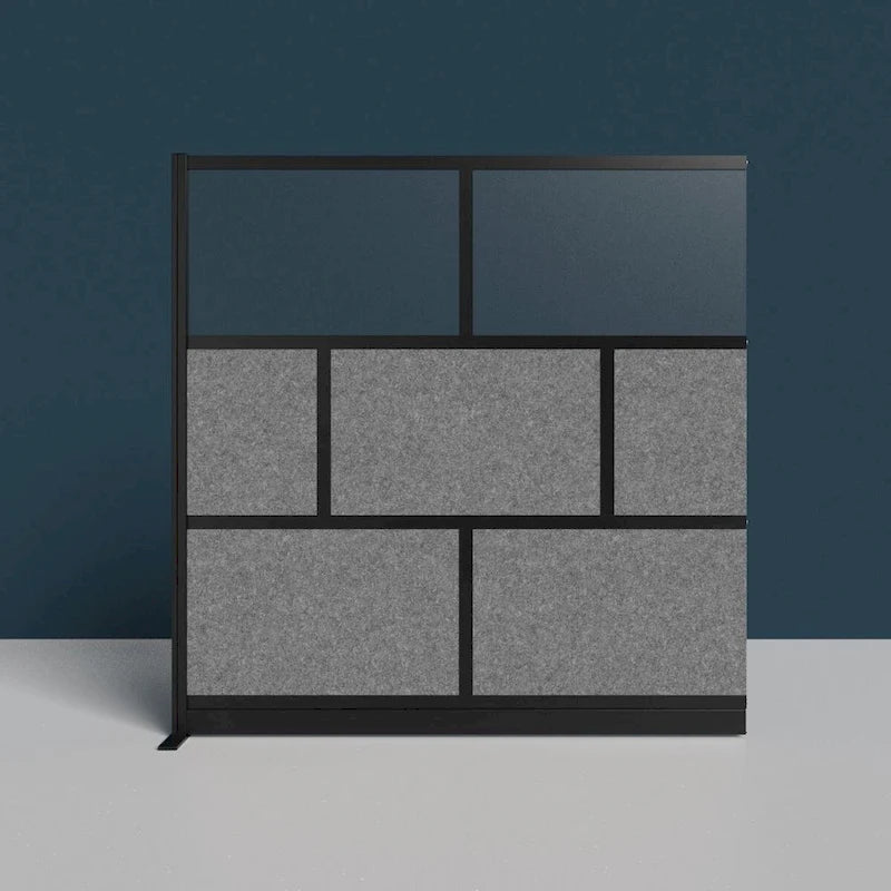 Système de Cloison Modulaire - Cadre Noir - Cloison d'Extension 70 x 70