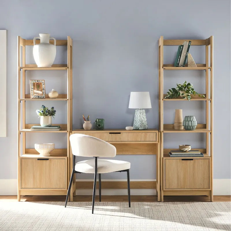 Bureau avec 2 bibliothèques étroites Middlebrook, ensemble 3 pièces