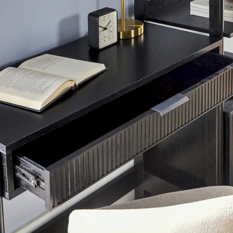 Bureau avec 2 bibliothèques étroites Middlebrook, ensemble 3 pièces