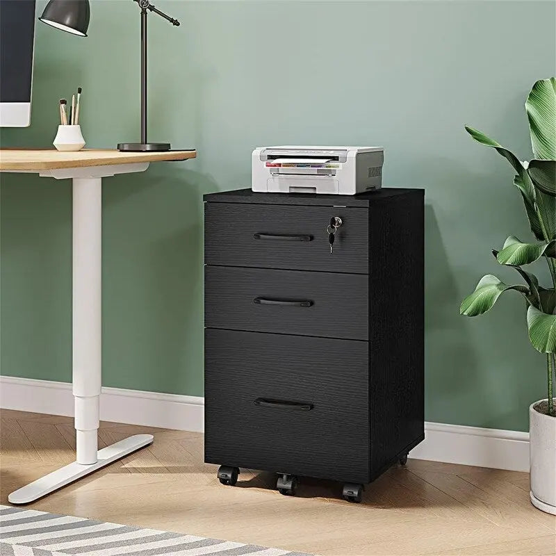 Classeur à 3 tiroirs avec serrure - 26,47P x 18,56L x 6,91H