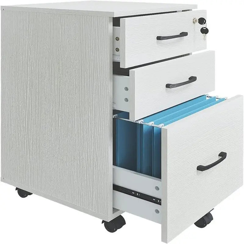 Classeur à 3 tiroirs avec serrure - 26,47P x 18,56L x 6,91H