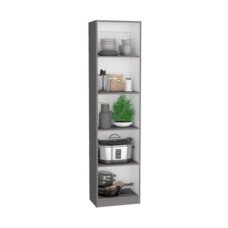 Bibliothèque et Armoire Kenyon 3 pièces 170 cm de large à 5 étagères
