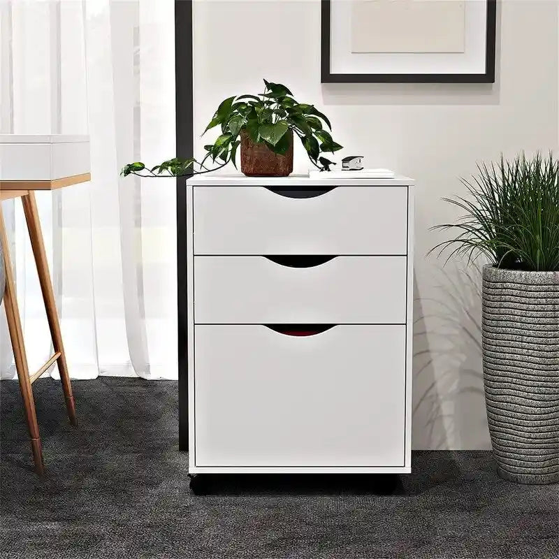 Meuble de rangement 3 tiroirs - 15,5P x 18,1L x 24H