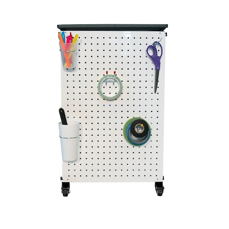Meuble de rangement modulaire pour salle de classe - 4 modules empilés avec 24 petits bacs - S.O.