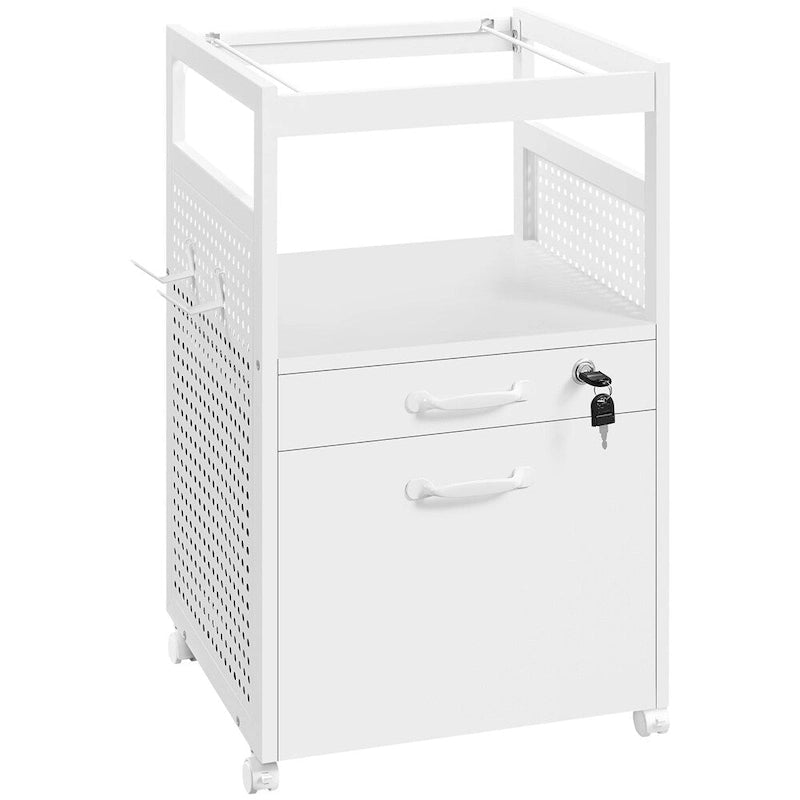 Meuble de Rangement pour Bureau Yaheetech avec Étagère Ouverte Chariot de Classement Mobile