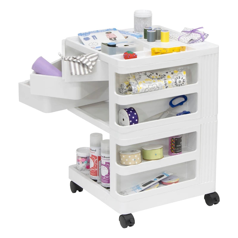 Organisateur de rangement mobile rotatif à 4 côtés Studio Designs Kubx Pro - 18 L x 18 P x 26 H