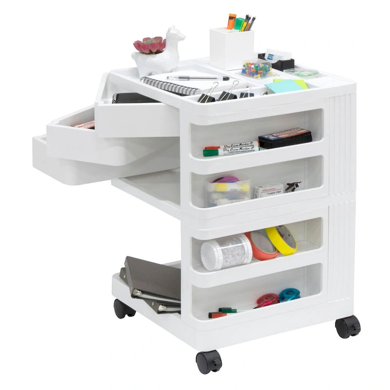 Organisateur de rangement mobile rotatif à 4 côtés Studio Designs Kubx Pro - 18 L x 18 P x 26 H