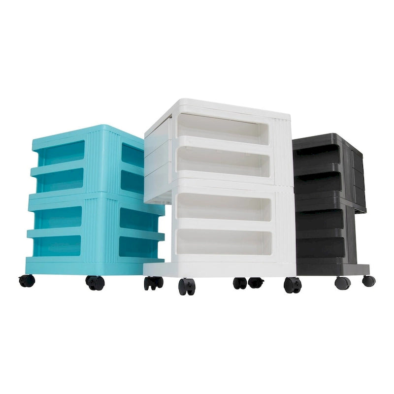 Organisateur de rangement mobile rotatif à 4 côtés Studio Designs Kubx Pro - 18 L x 18 P x 26 H