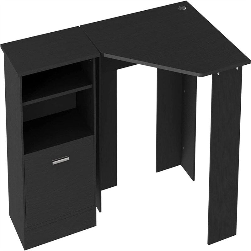 Bureau informatique avec meuble pour imprimante