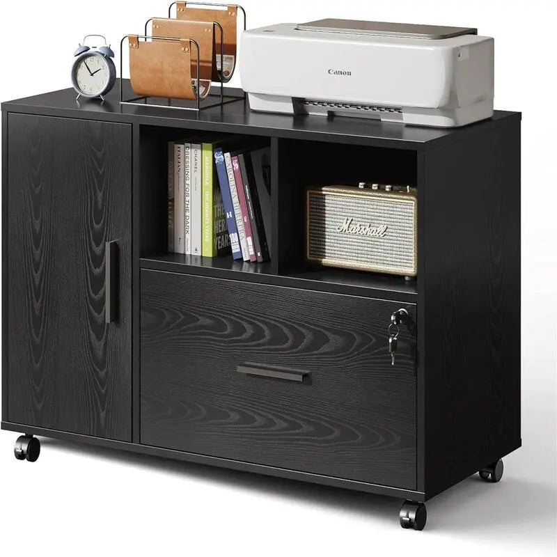 Classeur latéral en bois à 1 tiroir - 15,8P x 36,6L x 25H