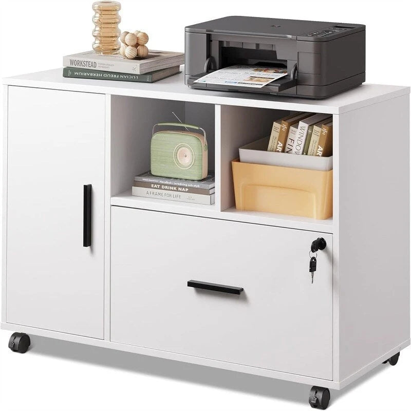 Classeur latéral en bois à 1 tiroir - 15,8P x 36,6L x 25H