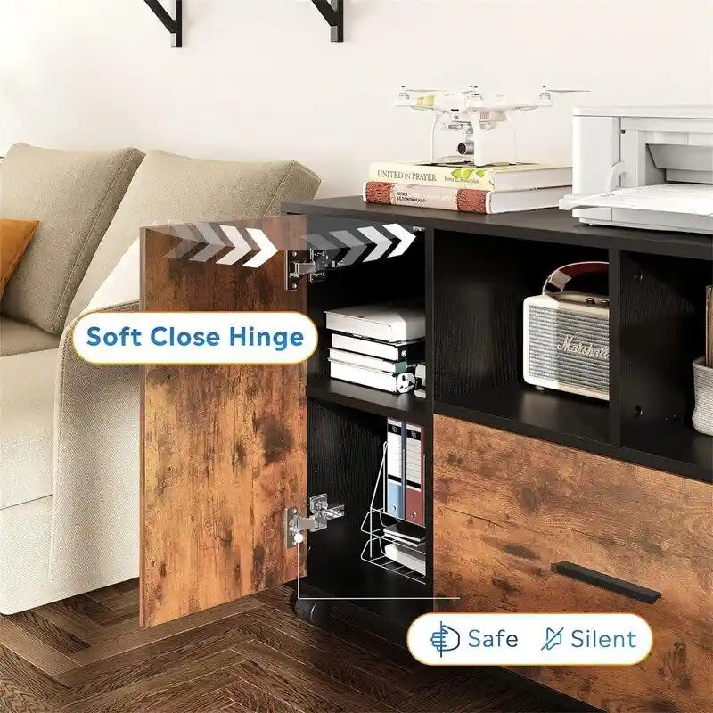 Classeur latéral en bois à 1 tiroir - 15,8P x 36,6L x 25H