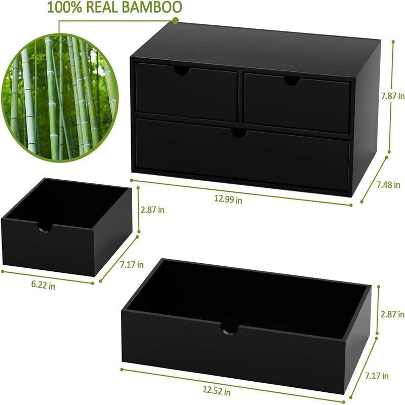 Organisateur de bureau en bambou