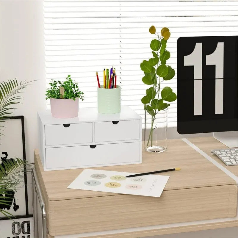 Organisateur de bureau en bambou