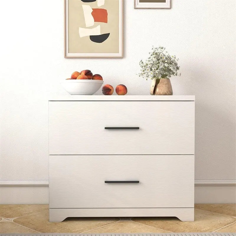 Classeur latéral en bois à 2 tiroirs - 27,17P x 33,86L x 29,33H