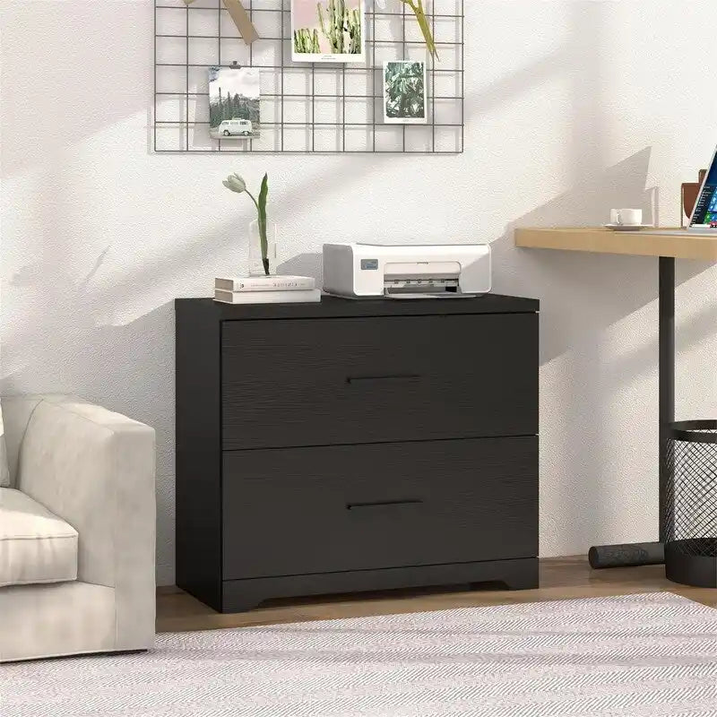 Classeur latéral en bois à 2 tiroirs - 27,17P x 33,86L x 29,33H