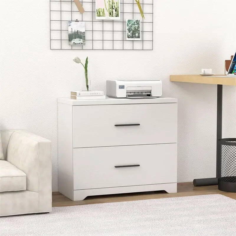 Classeur latéral en bois à 2 tiroirs - 27,17P x 33,86L x 29,33H