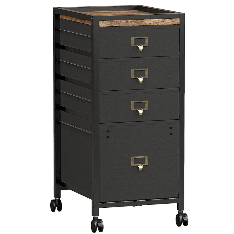 Classeur mobile 4 tiroirs sous bureau avec roulettes