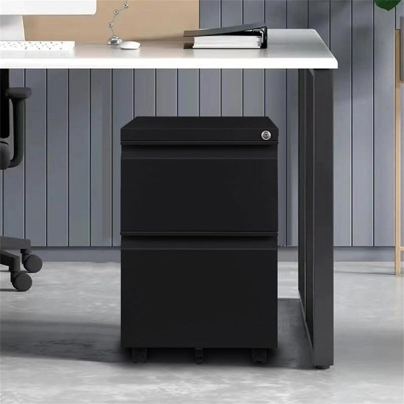 Classeur mobile à 2 tiroirs avec serrure - 17P x 24L x 15H