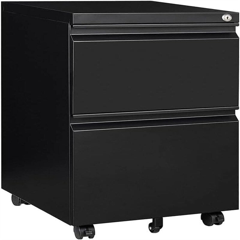 Classeur mobile à 2 tiroirs avec serrure - 17P x 24L x 15H
