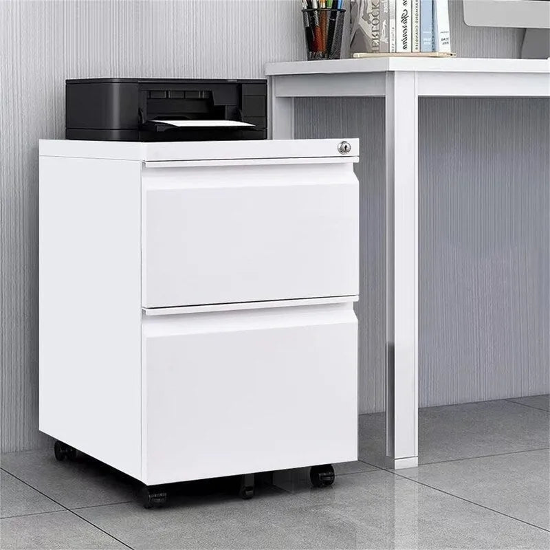 Classeur mobile à 2 tiroirs avec serrure - 17P x 24L x 15H