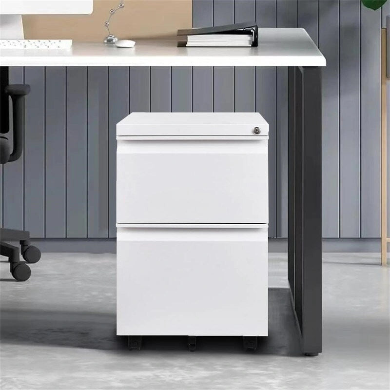 Classeur mobile à 2 tiroirs avec serrure - 17P x 24L x 15H