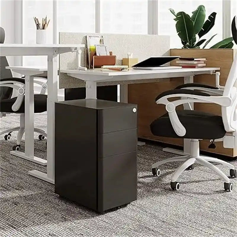 Commode de classement mince à 3 tiroirs - 17,7P x 11,8L x 23H