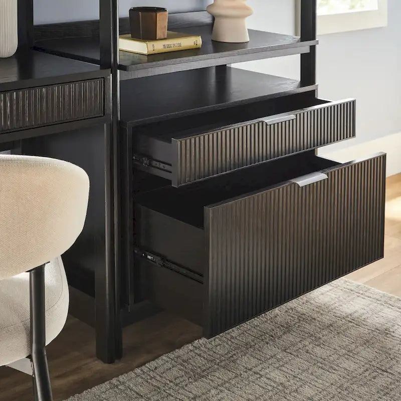 Ensemble 3 pièces de bureau avec 2 bibliothèques larges Middlebrook