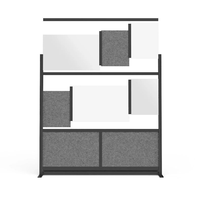 Ensemble de panneaux muraux modulaires avec 2 murs