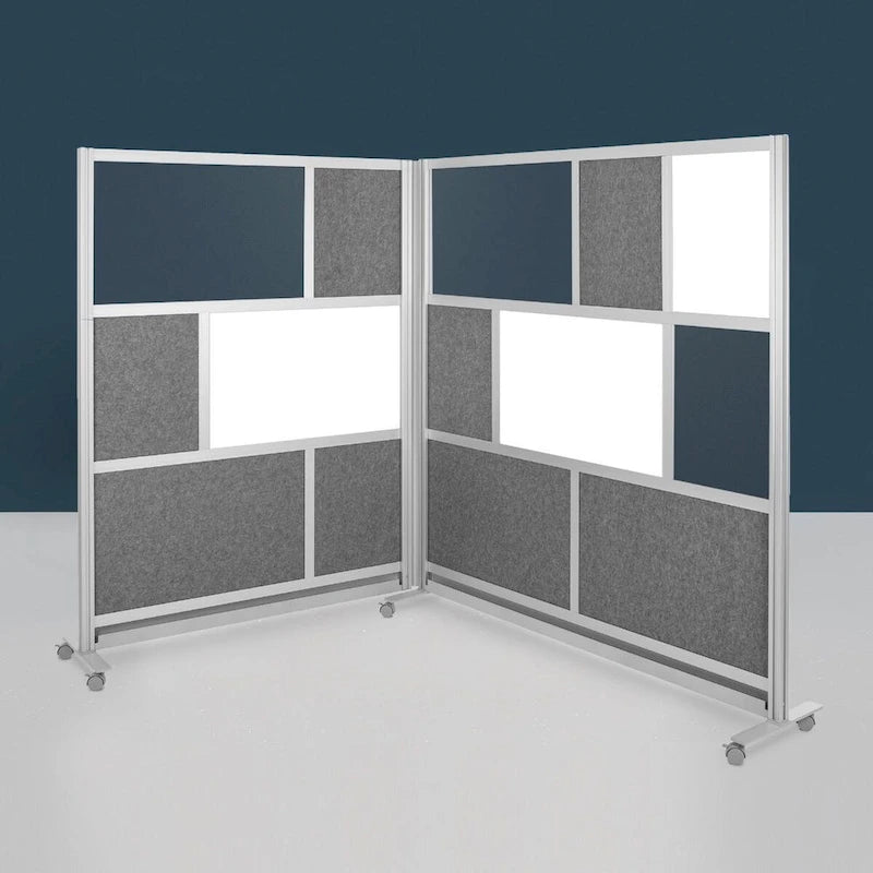 Ensemble de panneaux muraux modulaires avec 2 murs