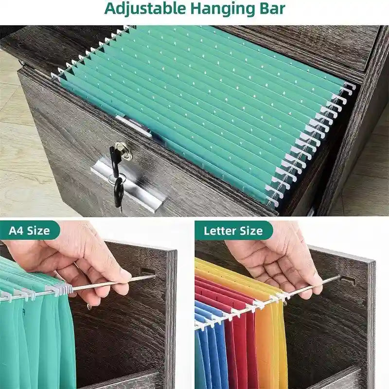 Classeur latéral mobile à 3 tiroirs - 15,6P x 35L x 25,6H