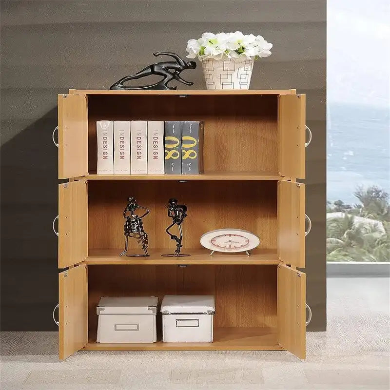 Bibliothèque avec armoire 3 étagères