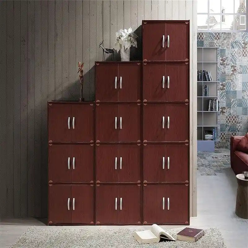 Bibliothèque avec armoire 3 étagères
