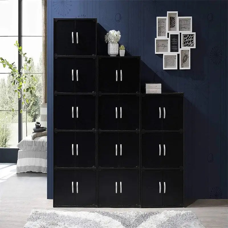 Bibliothèque avec armoire 3 étagères