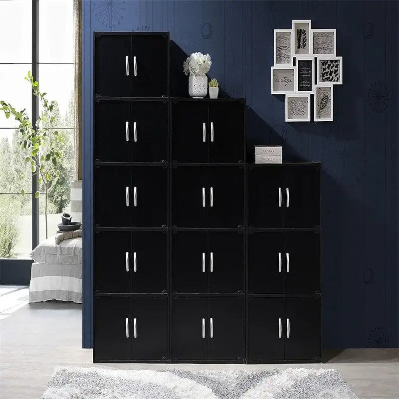 Bibliothèque avec armoire 3 étagères
