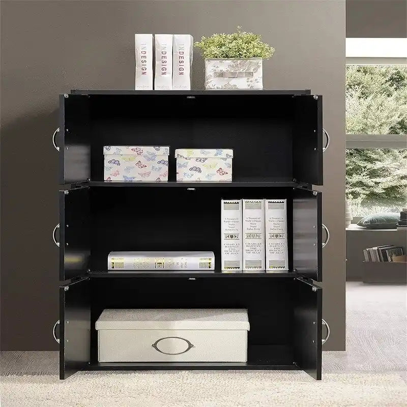 Bibliothèque avec armoire 3 étagères