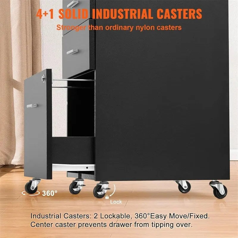 Classeur en bois à 3 tiroirs - 15.75P x 17.7L x 25.6H