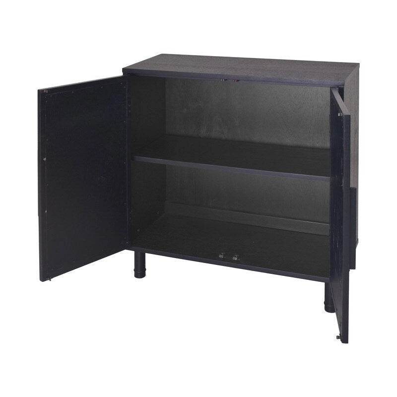 Hopper Studio Delancey Meuble bas 2 portes noir marron