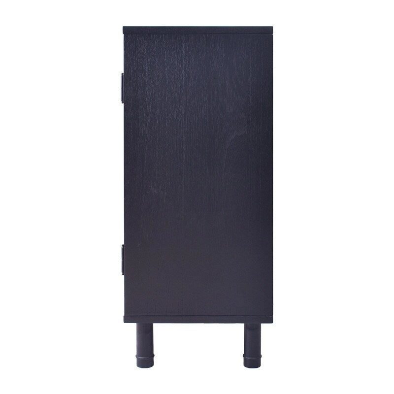 Hopper Studio Delancey Meuble bas 2 portes noir marron