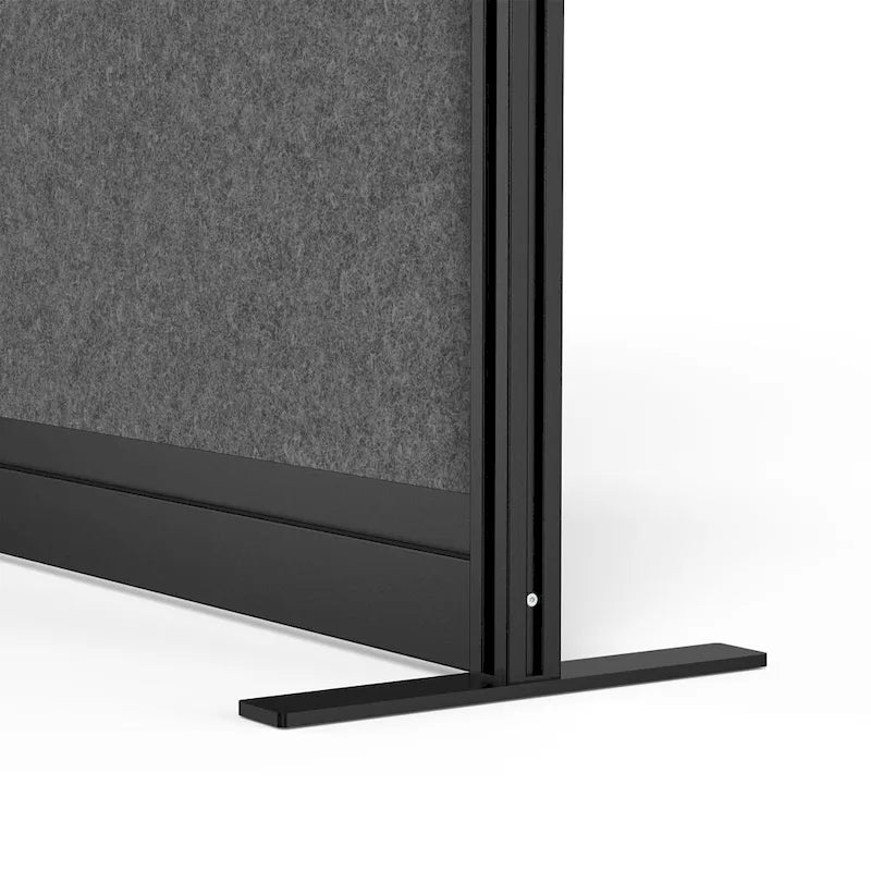 Système de séparation de pièce modulaire – Cadre noir – Panneau de départ 70 x 70 – Panneaux larges