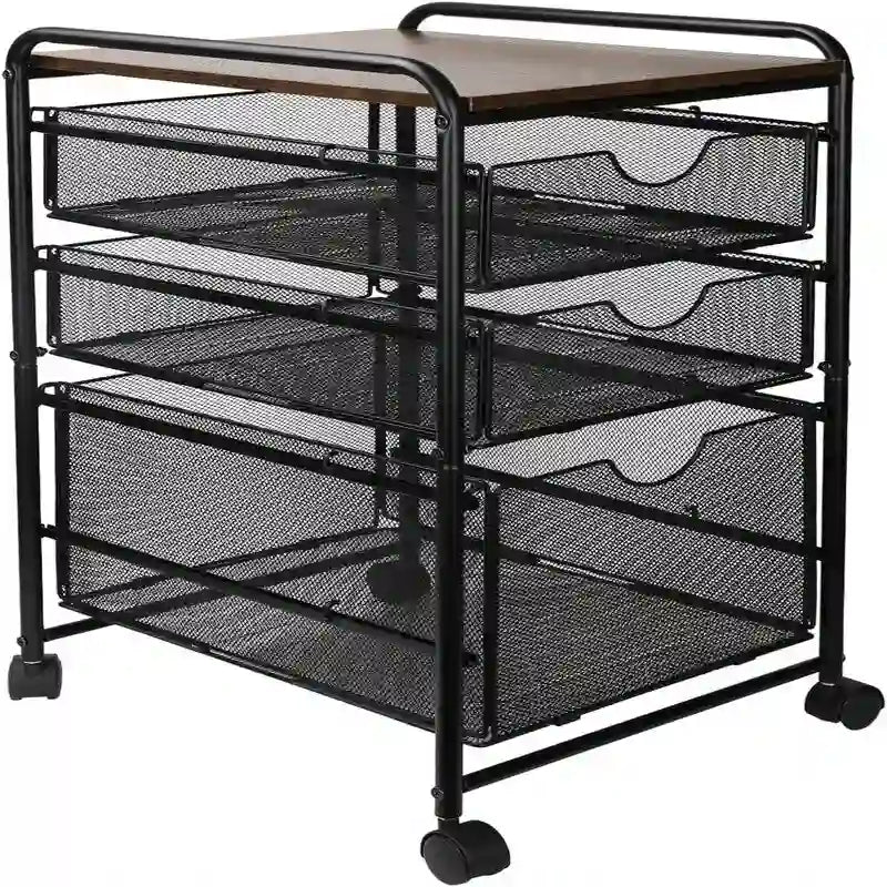 Chariots à tiroirs de rangement de dossiers – 12P x 17L x 25H