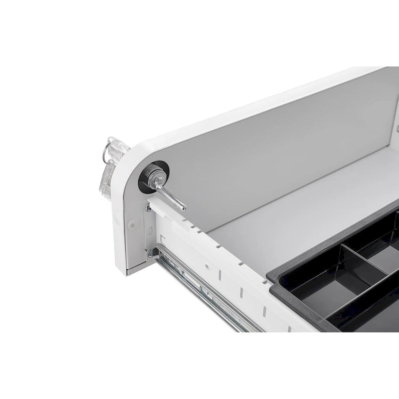 Meuble de classement mobile à 3 tiroirs, meuble polyvalent, conception à 5 roues anti-basculement en acier laminé à froid étanche à l'humidité