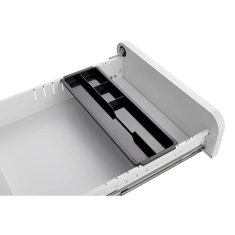 Meuble de classement mobile à 3 tiroirs, meuble polyvalent, conception à 5 roues anti-basculement en acier laminé à froid étanche à l'humidité